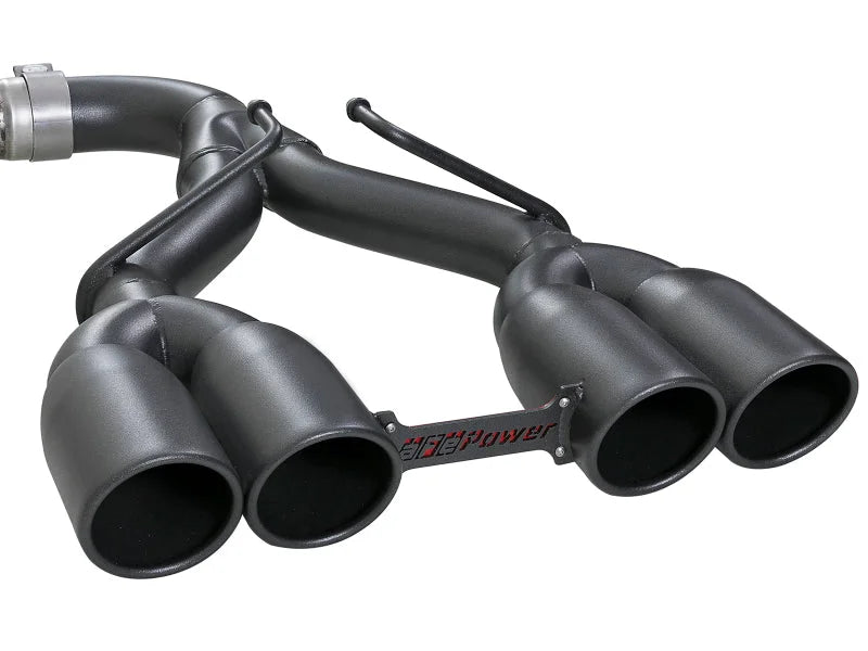 aFe Rebel Series 2.5in 304 SS Cat-Back Exhaust w/ Black Tip 18-20 Jeep Wrangler (JL) - Additional View 5
