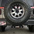 Load image into Gallery viewer, aFe Rebel Series 2.5in 304 SS Cat-Back Exhaust w/ Polished Tip 18-20 Jeep Wrangler (JL) - Back View