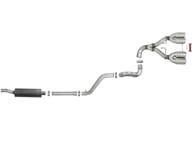 aFe Rebel Series 2.5in 304 SS Cat-Back Exhaust w/ Polished Tip 18-20 Jeep Wrangler (JL) - Additional View 7