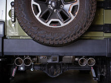 Load image into Gallery viewer, aFe Rebel Series 2.5in 409 SS Axle-Back Exhaust Polished 07-18 Jeep Wrangler (JK) V6-3.6L/3.8L - Side View