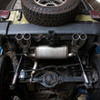 Load image into Gallery viewer, aFe Rebel Series 2.5in 409 SS Axle-Back Exhaust Polished 07-18 Jeep Wrangler (JK) V6-3.6L/3.8L - Back View