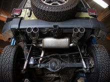 Load image into Gallery viewer, aFe Rebel Series 2.5in 409 SS Axle-Back Exhaust Polished 07-18 Jeep Wrangler (JK) V6-3.6L/3.8L - Back View