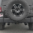 Load image into Gallery viewer, aFe Rebel Series 2.5in 409 SS Axle-Back Exhaust w/ Black Tips 2007+ Jeep Wrangler (JK) V6 3.6L/3.8L - Back View