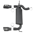 Load image into Gallery viewer, aFe Rebel Series 2.5in 409 SS Axle-Back Exhaust w/ Black Tips 2007+ Jeep Wrangler (JK) V6 3.6L/3.8L - Additional View 5