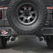 Load image into Gallery viewer, aFe Rebel Series 2.5in 409 SS Axle-Back Exhaust w/ Black Tips 2018+ Jeep Wrangler (JL) V6 3.6L - Back View