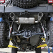 Load image into Gallery viewer, aFe Rebel Series 2.5in 409 SS Axle-Back Exhaust w/Polished Tips 07+ Jeep Wrangler (JK) V6 3.6L/3.8L - Side View