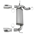 Load image into Gallery viewer, aFe Rebel Series 2.5in 409 SS Axle-Back Exhaust w/Polished Tips 07+ Jeep Wrangler (JK) V6 3.6L/3.8L - Additional View 5