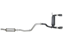 Load image into Gallery viewer, aFe Rebel Series 2.5in 409 SS Cat-Back Exhaust System w/ Black Tips Jeep Wrangler (JL) 2018 V6 3.6L - Back View