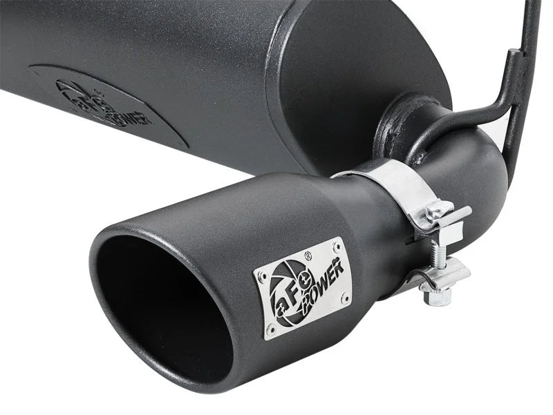 aFe Rebel Series 2.5in 409 SS Cat-Back Exhaust System w/ Black Tips Jeep Wrangler (JL) 2018 V6 3.6L - Additional View 5