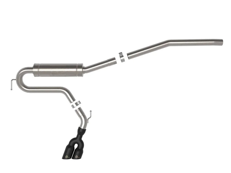 aFe Rebel Series 2.5in 409 SS Cat-Back Exhaust w/ Black Tip 2022 Ford Maverick - Additional View 6