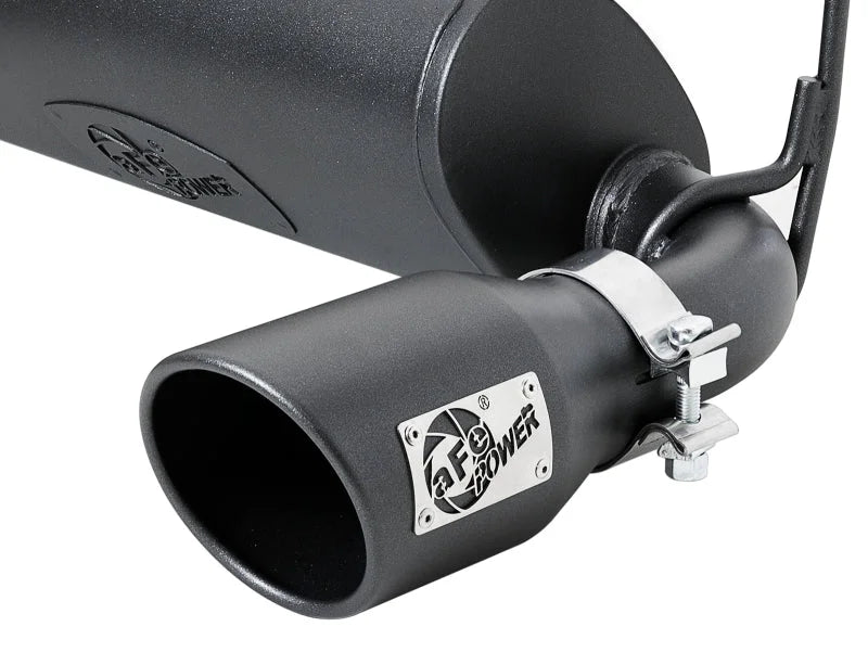 aFe Rebel Series 2.5in 409 SS Cat-Back Exhaust w/ Black Tips 18-19 Jeep Wrangler (JL) V6 3.6L - Additional View 5