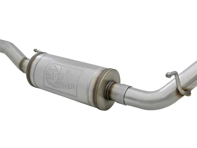 aFe Rebel Series 2.5in 409 SS Cat-Back Exhaust w/ Polished Tips 07+ Jeep Wrangler (JK) V6 3.6L/3.8L - Additional View 5