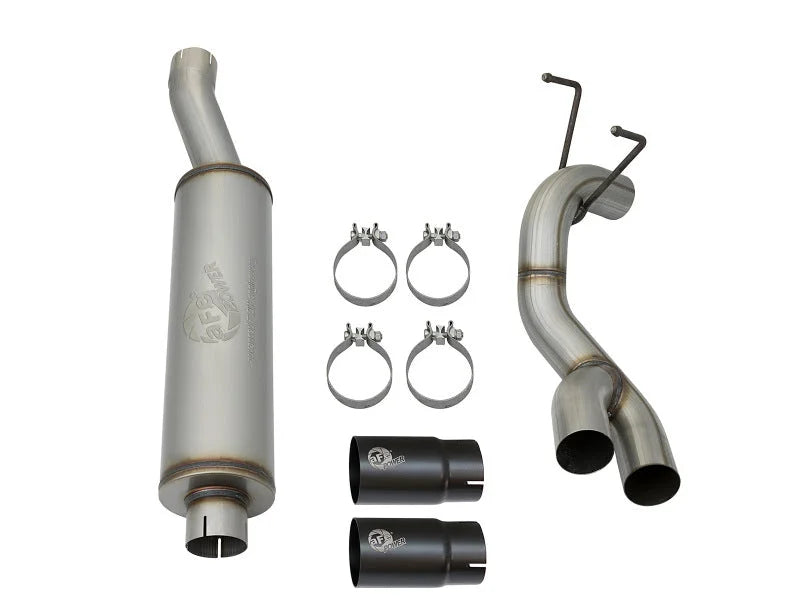 aFe Rebel Series 3-1/2in 409 SS Cat-Back Exhaust System w/Black Tip RAM 2500/3500 14-17 V8 6.4L - Additional View 8