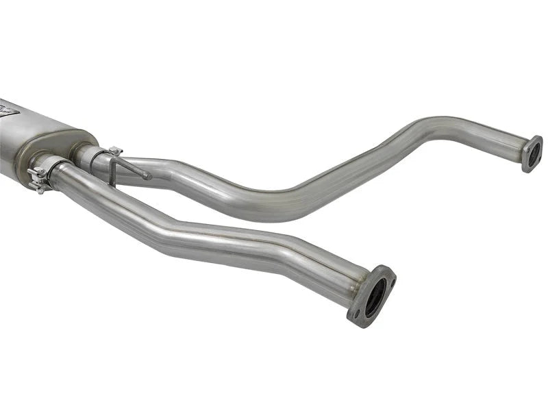 aFe Rebel Series 3in 409 SS Cat-Back Exhaust w/ Black Tips 04-15 Nissan Titan V8 5.6L - Installation View