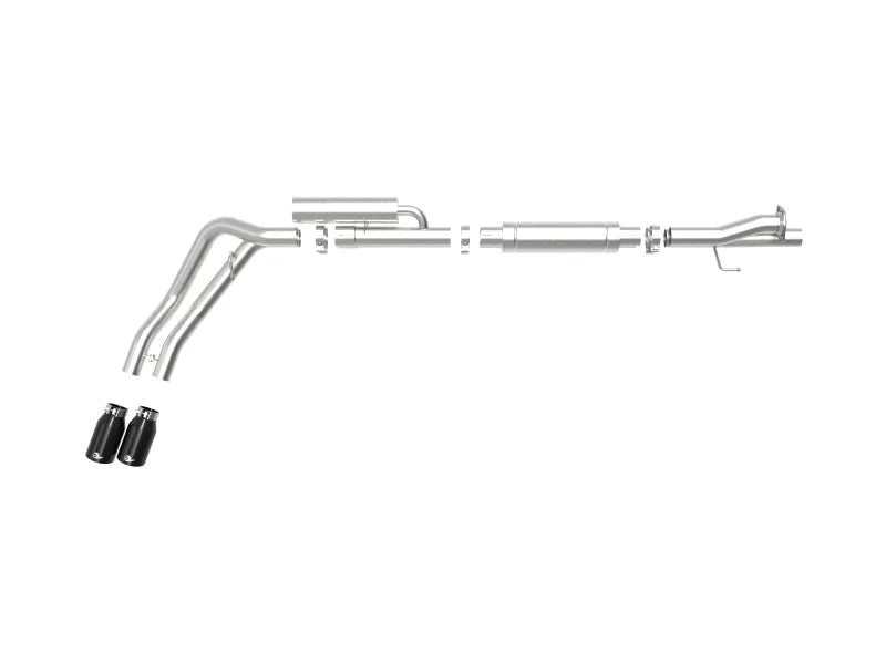 aFe Rebel Series 3in 409 SS Cat-Back Exhaust w/ Black Tips 17-20 Ford F-250/F350 V8 6.2L/7.3L - Additional View 5