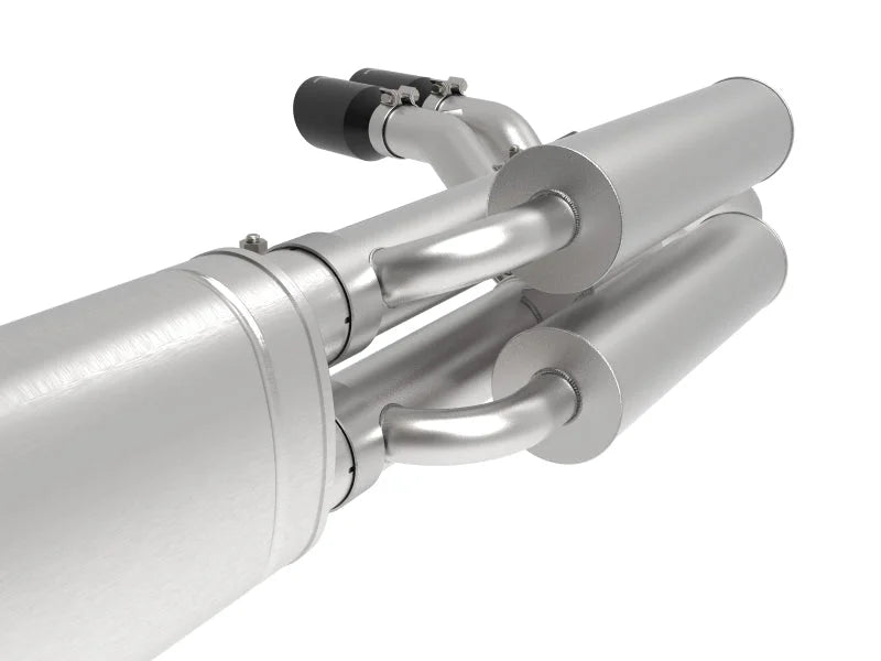 aFe Rebel Series 3in 409 SS Cat-Back Exhaust w/ Black Tips 17-20 Ford F-250/F350 V8 6.2L/7.3L - Additional View 6