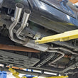 Load image into Gallery viewer, aFe Rebel Series 3in SS Cat-Back Exhaust System w/ Polished Tip 04-15 Nissan Titan V8 5.6L - Side View