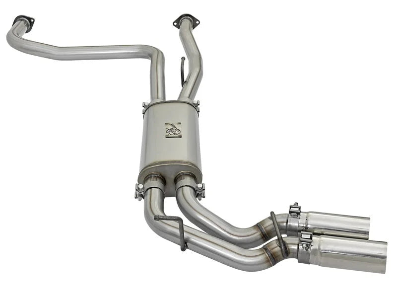 aFe Rebel Series 3in SS Cat-Back Exhaust System w/ Polished Tip 04-15 Nissan Titan V8 5.6L - Additional View 8