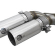 Load image into Gallery viewer, aFe Rebel Series 3in. to 2.5in. 409 SS C/B Exhaust 11-14 Ford F-150 V6-3.5L (tt) - Polished Tip - Side View