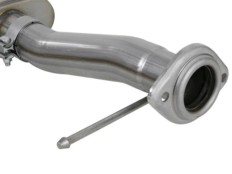 aFe Rebel Series 3in. to 2.5in. 409 SS C/B Exhaust 11-14 Ford F-150 V6-3.5L (tt) - Polished Tip - Additional View 5