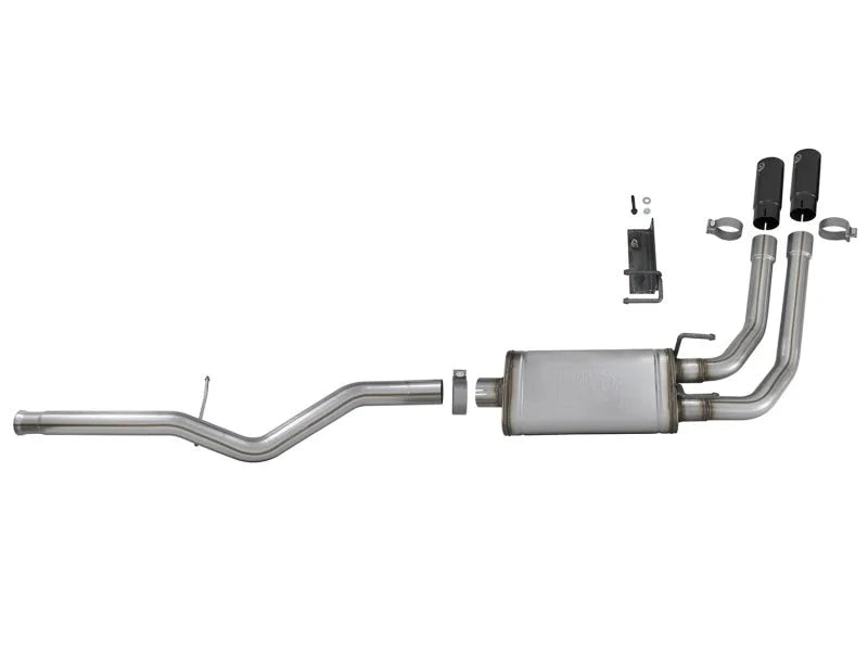 aFe Rebel Series 3in to 2.5in 409 SS Cat-Back Exhaust w/ Black Tips 09-18 GM Silverado/Sierra 5.4L - Additional View 5