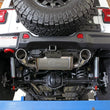 Load image into Gallery viewer, aFe Rebel Series 409 Stainless Steel Cat-Back Exhaust 18-21 Jeep Wrangler JL 2.0L (t) - Polished Tip - Installation View
