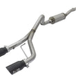 Load image into Gallery viewer, aFe Rebel Series CB 2.5in Dual Center Exit SS Exhaust w/ Black Tips 07-15 Jeep Wrangler 3.6L/3.8L V6 - Main Product View