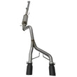 Load image into Gallery viewer, aFe Rebel Series CB 2.5in Dual Center Exit SS Exhaust w/ Black Tips 07-15 Jeep Wrangler 3.6L/3.8L V6 - Side View