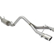 Load image into Gallery viewer, aFe Rebel Series CB 2.5in Dual Center Exit SS Exhaust w/ Polish Tip 07-15 Jeep Wrangler 3.6L/3.8L V6 - Side View