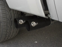 Load image into Gallery viewer, aFe Rebel Series CB 3in Middle Side Exit SS Exht w/ Black Tips 09-16 Chevy Silverado/GMC Sierra 1500 - Side View