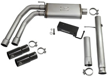 Load image into Gallery viewer, aFe Rebel Series CB 3in Middle Side Exit SS Exht w/ Black Tips 09-16 Chevy Silverado/GMC Sierra 1500 - Back View