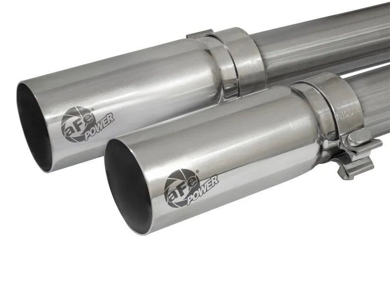 aFe Rebel Series CB 3in Middle Side Exit SS Exht w/Polish Tips 09-16 Chevy Silverado/GMC Sierra 1500 - Additional View 8