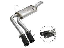 Load image into Gallery viewer, aFe Rebel Series CB Middle-Side Exit SS Exhaust w/ Black Tips 09-16 GM Silverado/Sierra V6/V8 - Main Product View