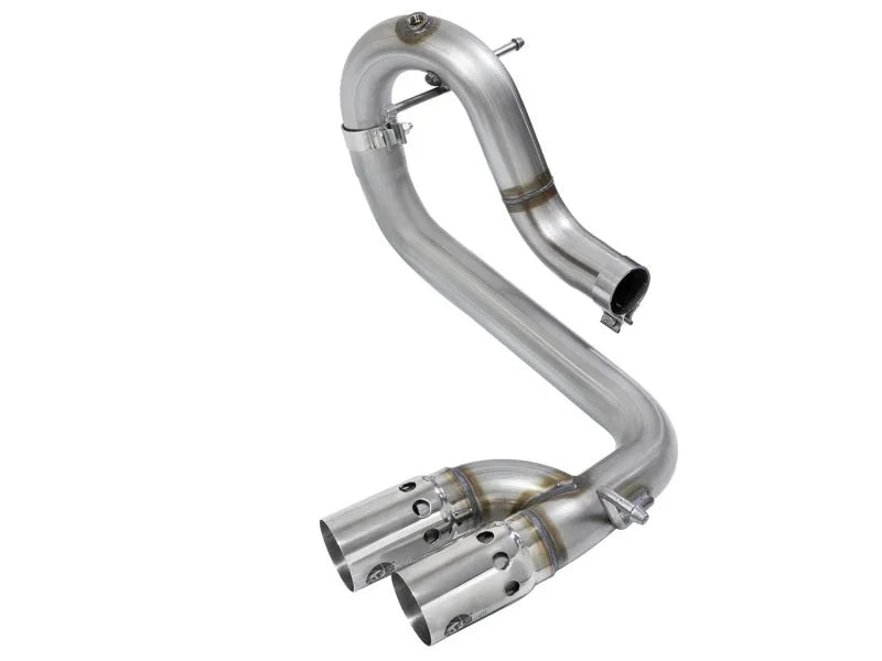 aFe Rebel Series DPF-Back 3in Side Exit SS Exhaust w/ IC Polished Tips 2016 GM Colorado/Canyon 2.8L - Main Product View