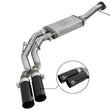 Load image into Gallery viewer, aFe Rebel Series Exht 3in SS Middle Side Exit CB w/ Black Tips 11-14 Ford F150 Ecoboost V6 3.5L (tt) - Main Product View