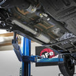 Load image into Gallery viewer, aFe Rock Duster 3in 409 SS Cat-Back Turn-Down Exhaust 2018+ Jeep Wrangler (JL) V6 3.6L - Side View