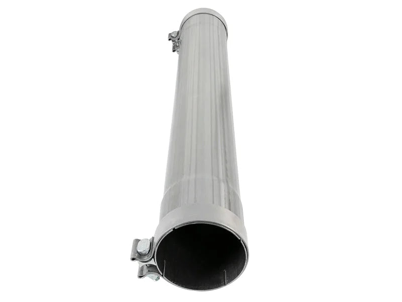 aFe SATURN 4S 409 Stainless Steel Muffler Delete Pipe - Side View