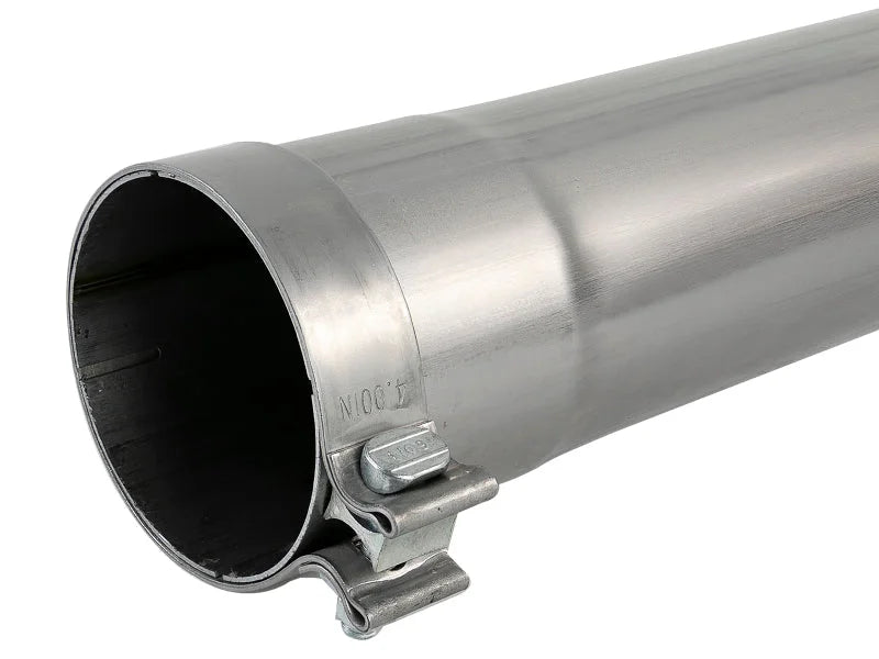 aFe SATURN 4S 409 Stainless Steel Muffler Delete Pipe - Back View
