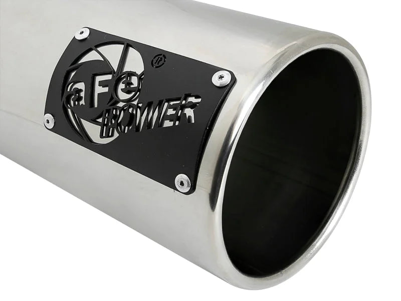 aFe SATURN 4S 4in SS Intercooled Exhaust Tip - Polished 4in In x 5in Out x 12in L Bolt-On - Additional View 5