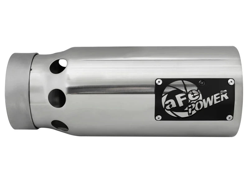 aFe SATURN 4S 4in SS Intercooled Exhaust Tip - Polished 4in In x 5in Out x 12in L Bolt-On - Additional View 6