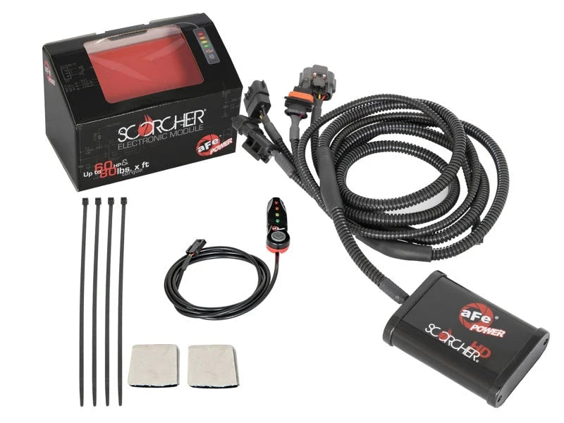 aFe SCORCHER HD Module 2016 Nissan Titan XD V8-5.0L (td) - Installation View