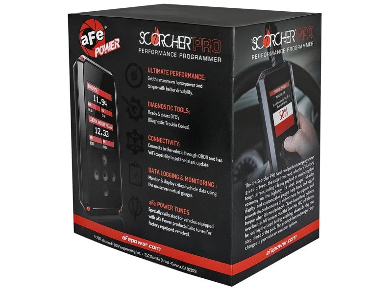aFe SCORCHER Pro Performance Tuner 00-18 Cadillac/Chevrolet/GMC Vehicles V6/V8 - Back View