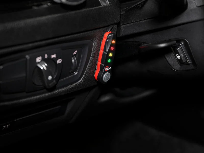 aFe Scorcher Bluetooth Power Module 18-19 BMW M5 (F90) V8-4.4L (tt) S63 - Back View