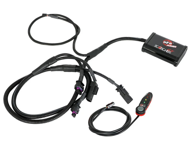 aFe Scorcher GT Power Module 18-19 Jeep Wrangler JL 2.0L (t) - Back View