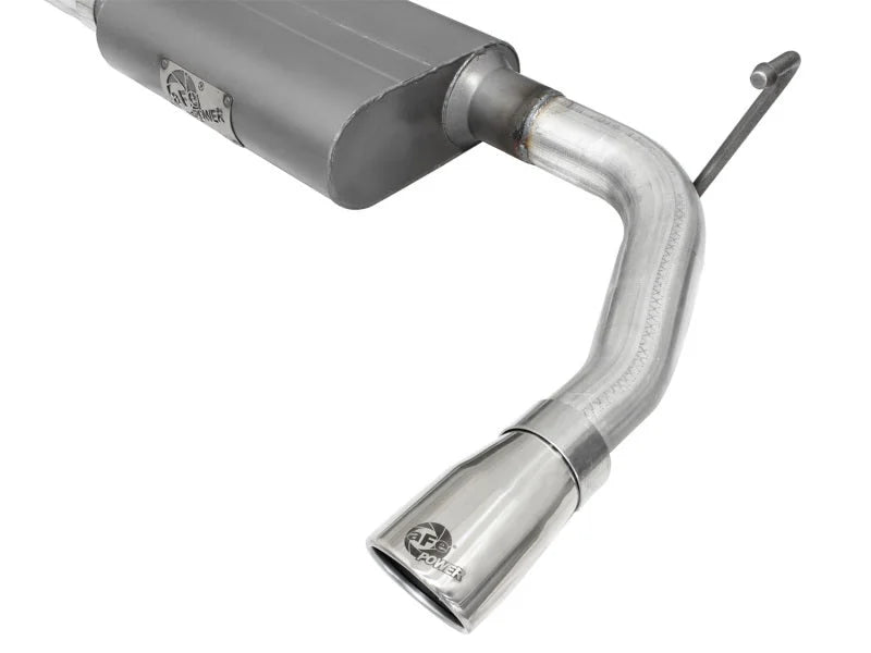 aFe Scorpion 2-1/2in Alum Steel Axle-Back Exhaust w/Polished Tip 07-18 Jeep Wrangler JK V6-3.6/3.8L - Additional View 5