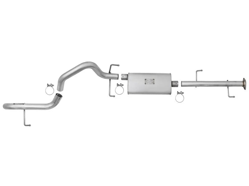 aFe Scorpion 2-1/2in Aluminized Steel Cat-Back Exhaust 07-17 Toyota FJ Cruiser V6 4.0L - Installation View