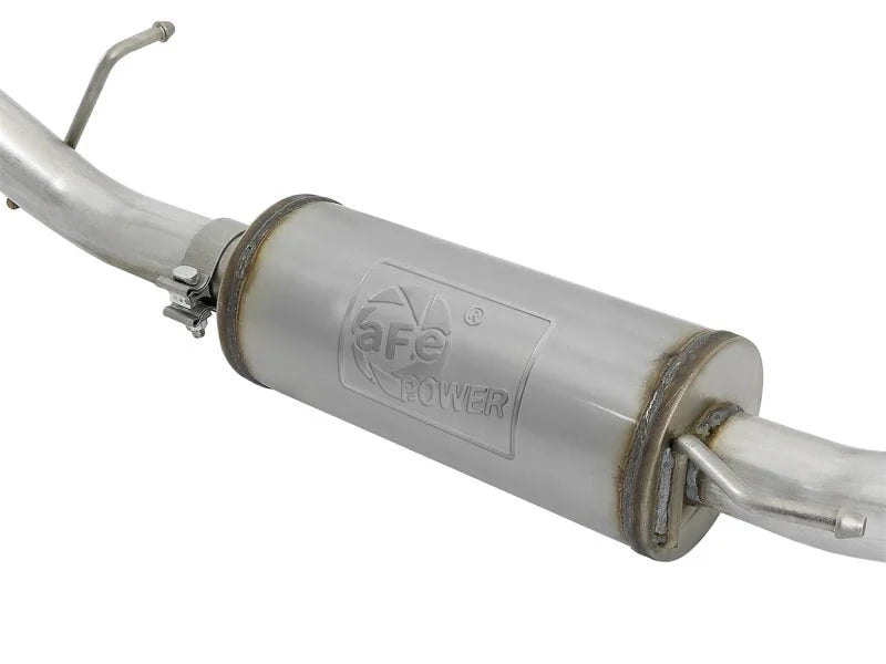 aFe Scorpion 2-1/2in Aluminized Steel Cat-Back Exhaust 07-18 Jeep Wrangler (JK) V6 3.6L/3.8L (2/4dr) - Installation View