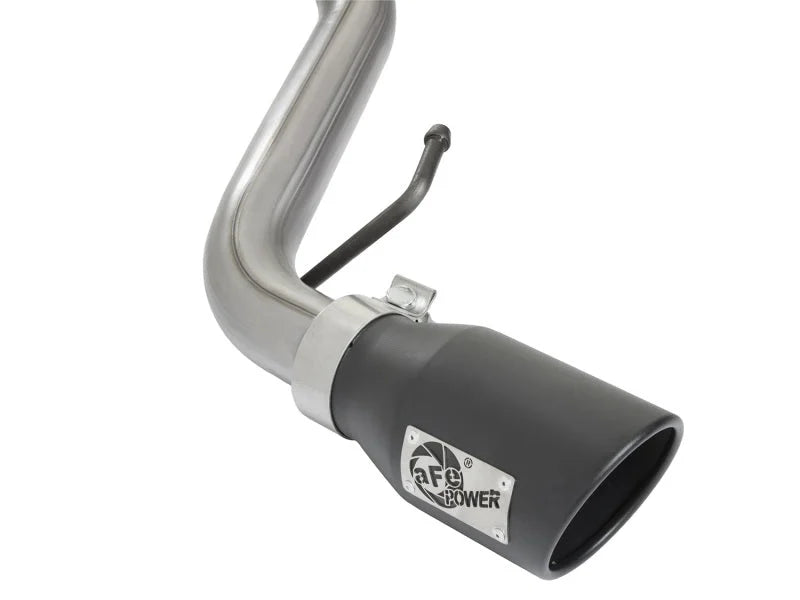 aFe Scorpion 2-1/2in Aluminized Steel Cat-Back Exhaust w/ Black Tips 07-17 Toyota FJ Cruiser V6 4.0L - Back View