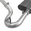 Load image into Gallery viewer, aFe Scorpion Exhaust System Cat Back 2.5in Aluminized Hi-Tuck 07-18 Jeep Wrangler JK V6 3.6/3.8L - Back View