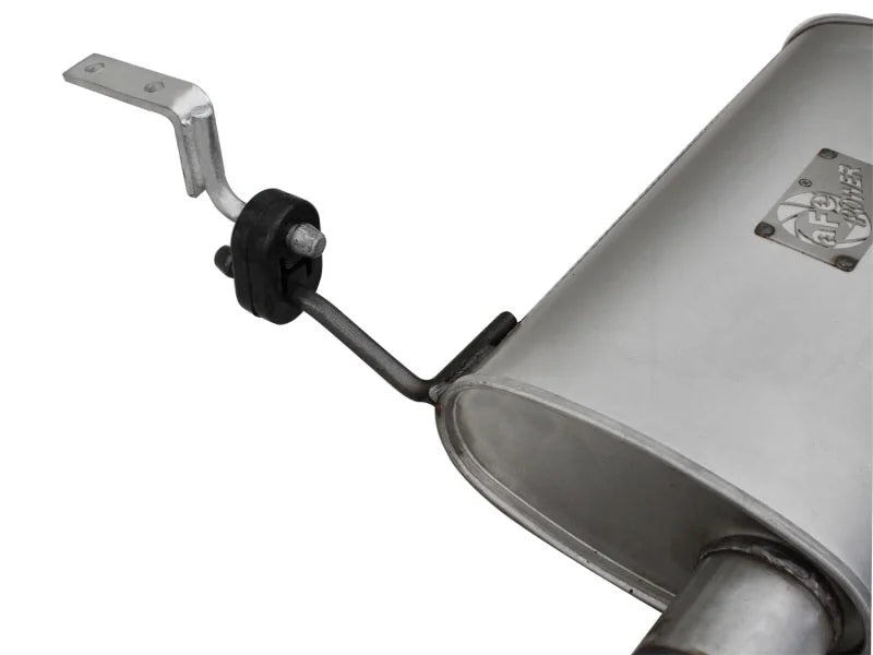 aFe Scorpion Exhaust System, Cat Back Aluminized Hi-Tuck 07-14 Jeep Wrangler JK Unlimited V6 3.6/3.8 - Back View